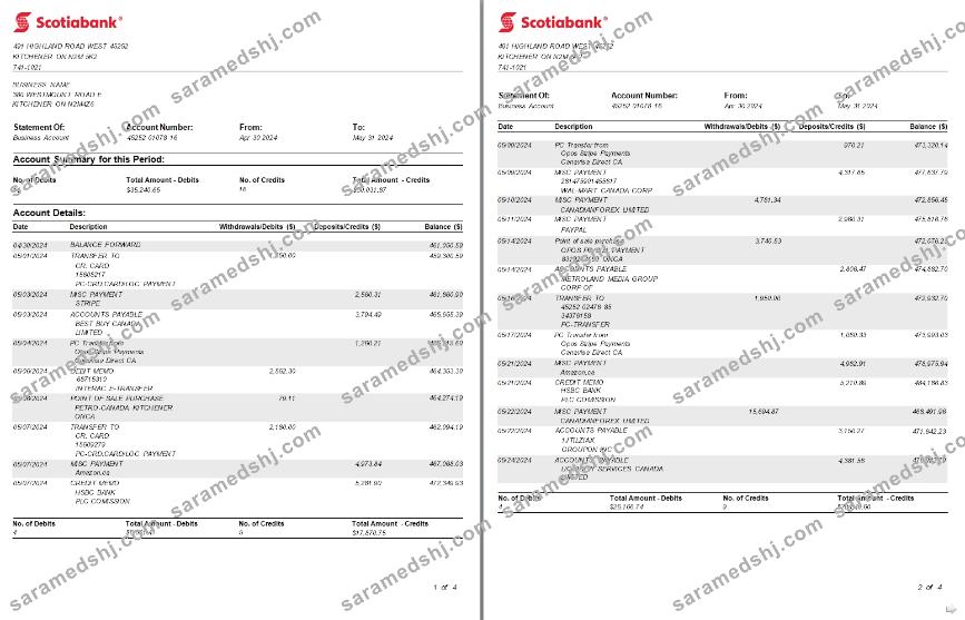 Canada Ontario Scotiabank business 1-2 scr